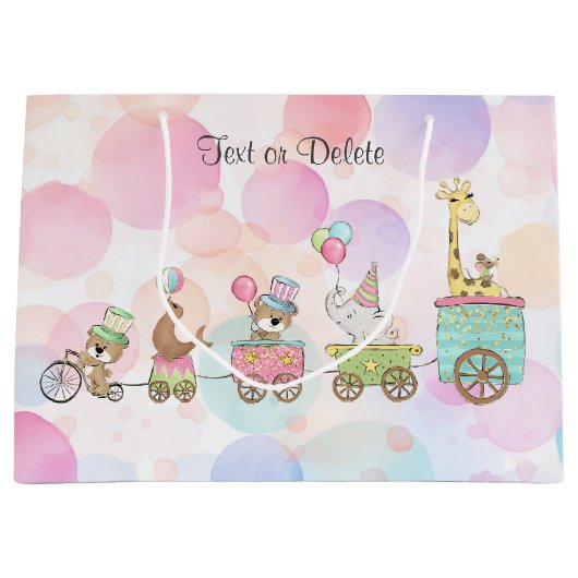 Sac cadeau Circus Animaux (Devant)