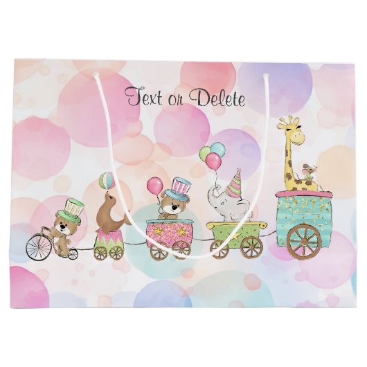 Sac cadeau Circus Animaux (Dos)