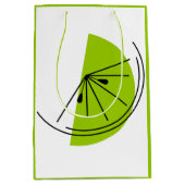 Sac cadeau Citrus Lime vert moyen (Devant)