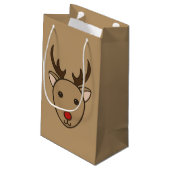 Sac cadeau classique de rennes de Noël (Dos Angle)