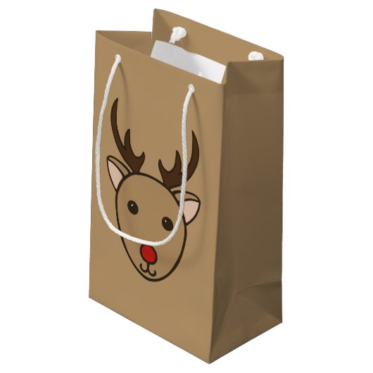 Sac cadeau classique de rennes de Noël (Dos Angle)