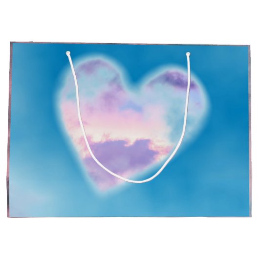 Sac cadeau COEUR AVEC NUAGES (Dos)
