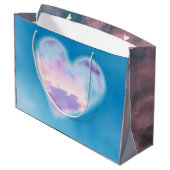 Sac cadeau COEUR AVEC NUAGES (Dos Angle)