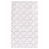 Sac cadeau - Coeurs de cadre de fil (Devant)