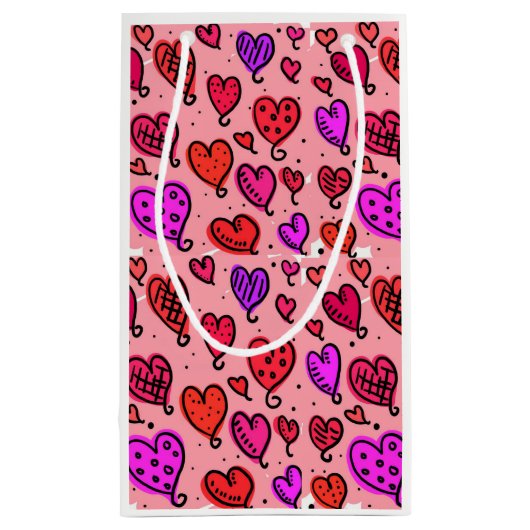 Sac cadeau Coeurs de Saint Valentin (Dos)