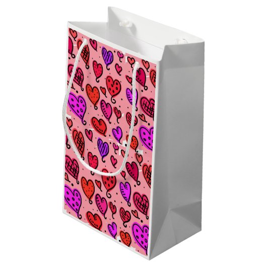 Sac cadeau Coeurs de Saint Valentin (Dos Angle)