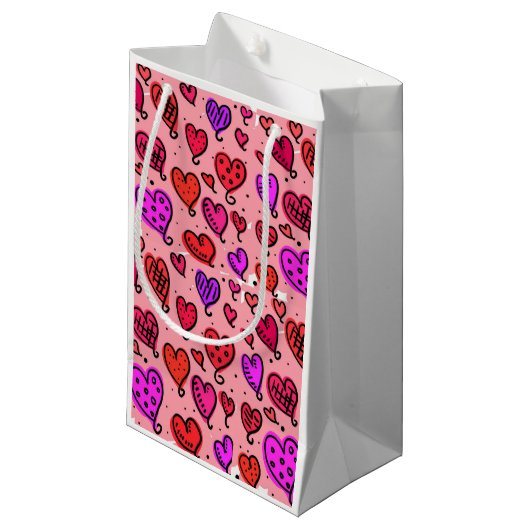 Sac cadeau Coeurs de Saint Valentin (Devant Angle)
