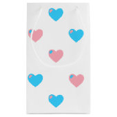 Sac cadeau coeurs Fierté Trans (Dos)