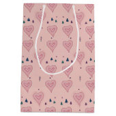 Sac cadeau Coeurs roses (Dos)