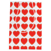 Sac cadeau - Coeurs rouges en 3D (Dos)