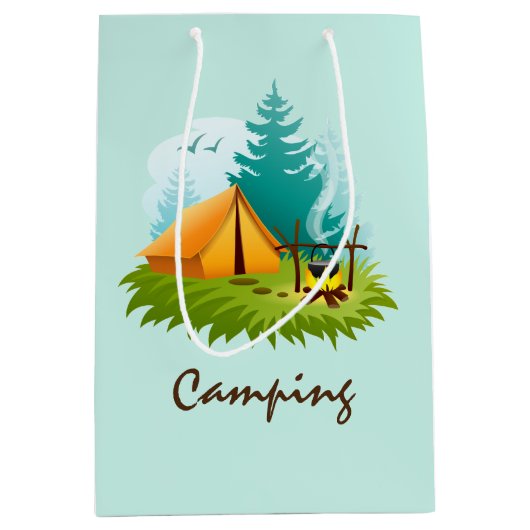 Sac cadeau Conception Camping Camping (Devant)