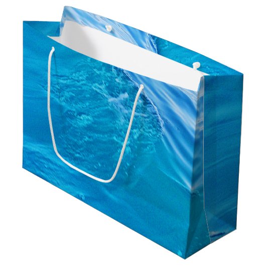 Sac cadeau cool Blue Water Wave (Devant Angle)