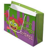Sac cadeau cool fille Zombie réversible (Devant Angle)