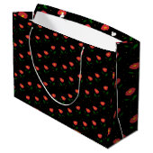 Sac Cadeau Coquelicots Fleurs Rouges (Dos Angle)
