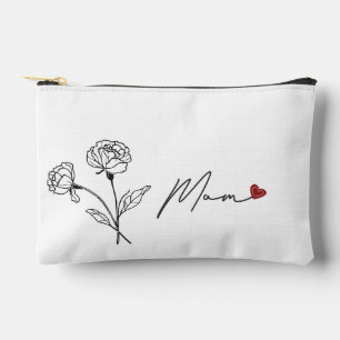 Sac Cadeau Cosmétique Minimaliste Floral Maman