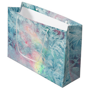 Sac cadeau couleur glace cristal