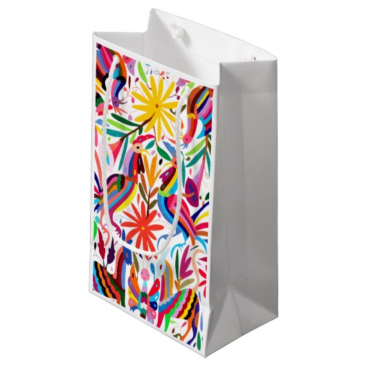 Sac cadeau couleur Otomi imprimé (Devant Angle)
