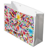 Sac cadeau couleur Otomi imprimé (Devant Angle)