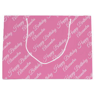 Sac Cadeau Créez votre propre nom Anniversaire Fille Grand Ca