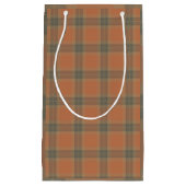 Sac cadeau crème Tartan (Devant)