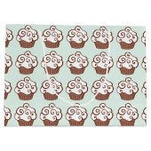 Sac cadeau cupcakes à la vanille menthe (Dos)
