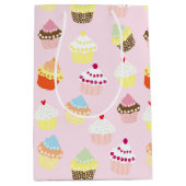 Sac cadeau Cupcakes coloré (Devant)