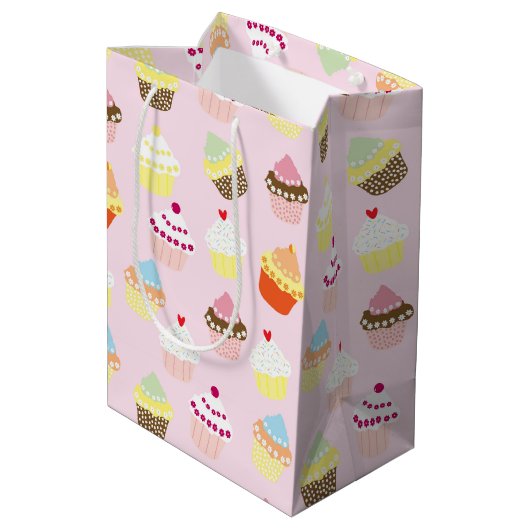 Sac cadeau Cupcakes coloré (Dos Angle)