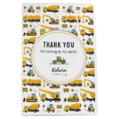 Sac Cadeau Cute Construction Camion Trucs Thème de (Devant)