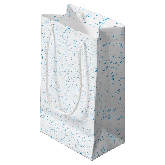 Sac cadeau Cyan Rain (Devant Angle)