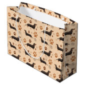 Sac cadeau Dachshund Chien Paws (Dos Angle)