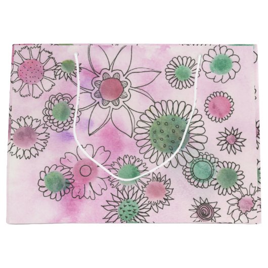 Sac cadeau Daisy Crazy (Devant)