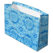 Sac cadeau Damask bleu (Dos Angle)