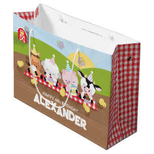 Sac cadeau d'amis de ferme avec Color-It-Yourself