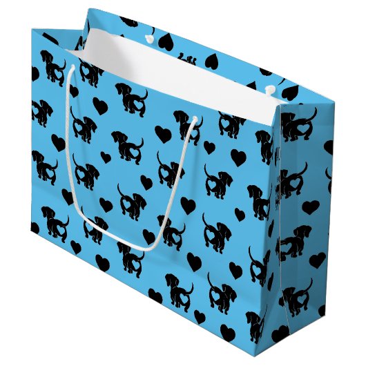 Sac cadeau d'amour de Dachshund (Devant Angle)