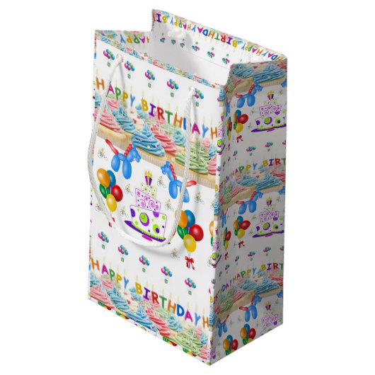 Sac cadeau d'anniversaire (Dos Angle)