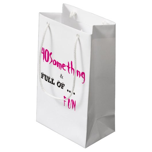 Sac cadeau d'anniversaire 40 ans (Dos Angle)