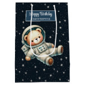 Sac cadeau d'anniversaire avec astronaute Teddy Be (Dos)