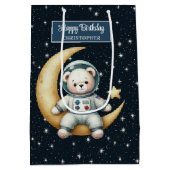 Sac cadeau d'anniversaire avec Ours spatial person (Dos)