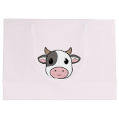 Sac cadeau d'anniversaire avec une jolie vache (Dos)