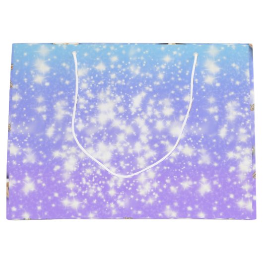 Sac cadeau d'anniversaire céleste | Design nocturn (Devant)