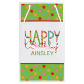 Sac cadeau d'anniversaire coloré et heureux (Dos)