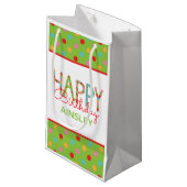 Sac cadeau d'anniversaire coloré et heureux (Devant Angle)