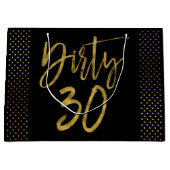 Sac cadeau d'anniversaire de 30 Gold Foil (Devant)