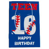 sac cadeau d'anniversaire de base-ball sport Ado (Devant)