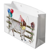 Sac cadeau d'anniversaire de chèvre (Dos Angle)