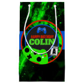 Sac cadeau d'anniversaire de jeu vidéo personnalis (Devant)