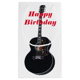 Sac cadeau d'anniversaire de la guitare