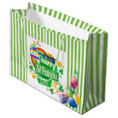 Sac cadeau d'anniversaire de la Saint Patrick (Devant Angle)