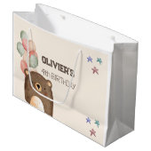 sac cadeau d'anniversaire d'ours en peluche (Devant Angle)