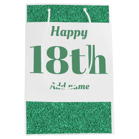 Sac cadeau d'anniversaire élégant et joliment pers (Devant)